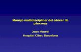 Manejo multidisciplinar del cáncer de páncreas Joan Maurel Hospital Clínic Barcelona.