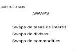 1 CAPÍTULO SEIS SWAPS Swaps de tasas de interés Swaps de divisas Swaps de commodities.