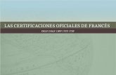 LAS CERTIFICACIONES OFICIALES DE FRANCÉS DELF | DALF | DFP | TCF | TEFDELF | DALF | DFP | TCF | TEF.