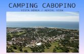 CAMPING CABOPINO VISTA AÉREA / AERIAL VIEW. Ubicado en uno de los más bellos, tranquilos y frescos pinares de la Costa del Sol, lindante a un campo de.