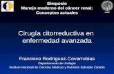 INNSZ Cirugía citorreductiva en enfermedad avanzada Francisco Rodríguez-Covarrubias Departamento de Urología Instituto Nacional de Ciencias Médicas y Nutrición.