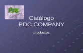 Catálogo PDC COMPANY productos. Productos artesanales.