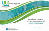 Estudio de Impacto y Dinámica ocupacional - EMPLEADORES - Comunicación Social Abril 17 de 2015.