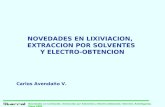 Novedades en Lixiviación, Extracción por Solventes y Electro-obtención; Intermín; Antofagasta; Mayo 2005 NOVEDADES EN LIXIVIACION, EXTRACCION POR SOLVENTES.