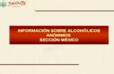 INFORMACIÓN SOBRE ALCOHÓLICOS ANÓNIMOS SECCIÓN MÉXICO.