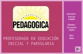 Docente: Evelyn Campos Alumna: Victoria López Año: 2014 PROFESORADO EN EDUCACIÓN INICIAL Y PARVULARIA.