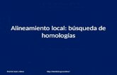 Alineamiento local: búsqueda de homologías Prof. Dr. José L. Oliver