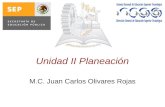 Unidad II Planeación M.C. Juan Carlos Olivares Rojas.