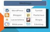 Weblogs. DEFINICIÓN DE WEBLOGS Son sitios web informativos cuyos contenidos son artículos creados por la comunidad y que aparecen ordenados cronológicamente.