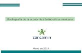 1 Radiografía de la economía y la industria mexicana Mayo de 2015.