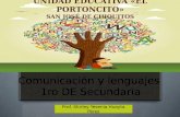 Comunicación y lenguajes 1ro DE Secundaria Prof. Shirley Yesenia Huayta Perez.