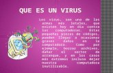 Los virus, son una de las armas más letales, que existen hoy en día contra las computadoras. Estas pequeñas piezas de códigos, pueden llegar a ocasionar.