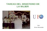 TAREAS DEL MINISTERIO DE LA MUJER Por Erna Alvarado.