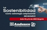 Presentación Andesco presenta el seminario “La Sostenibilidad como estrategia empresarial”, orientado a motivar el compromiso empresarial en la contribución.