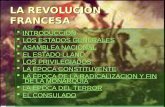 LA REVOLUCION FRANCESA  INTRODUCCION INTRODUCCION  LOS ESTADOS GENERALES LOS ESTADOS GENERALES LOS ESTADOS GENERALES  ASAMBLEA NACIONAL ASAMBLEA NACIONAL.