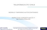 ASESORÍA TÉCNICO-ECONÓMICA PARA LA FIJACIÓN DE TARIFAS DE TELEFONÍA FIJA TELEFÓNICA CTC CHILE MODELO TARIFARIO AUTOCONTENIDO ASPECTOS CONCEPTUALES Y METODOLÓGICOS.