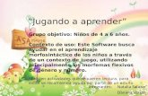 “Jugando a aprender” Integrantes: Natalia Salazar Daniela Vargas Grupo objetivo: Niños de 4 a 6 años. Contexto de uso: Este Software busca ayudar en el.