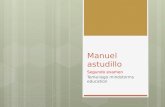 Manuel astudillo Segundo examen Tema:lego mindstorms education.