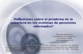 Augusto Iglesias P. PrimAmérica Consultores Noviembre, 2003  Reflexiones sobre el problema de la cobertura en los sistemas de pensiones.