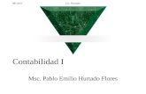 20/07/2015Lic. Hurtado Contabilidad I Msc. Pablo Emilio Hurtado Flores.