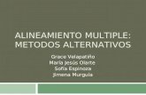 ALINEAMIENTO MULTIPLE: METODOS ALTERNATIVOS Grace Velapatiño María Jesús Olarte Sofía Espinoza Jimena Murguía.