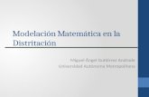 Modelación Matemática en la Distritación Miguel Ángel Gutiérrez Andrade Universidad Autónoma Metropolitana.