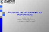 Sistemas de Información de Manufactura Sesión Nro. 6 Redes, Cliente/Servidor e Internet/Intranet/Extranet.