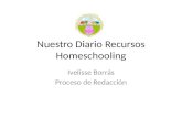 Nuestro Diario Recursos Homeschooling Ivelisse Borrás Proceso de Redacción.