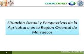 Situación Actual y Perspectivas de la Agricultura en la Región Oriental de Marruecos Oujda, 25 Juin 2014 Almería, 10 Junio 2015 1.