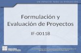 Formulación y Evaluación de Proyectos IF-00118. EL PROYECTO DE INVERSIÓN: DEFINICIÓN, CICLO Y FORMULACIÓN El Proyecto de InversiónEl Proyecto de Inversión.