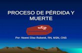 PROCESO DE PÉRDIDA Y MUERTE Por: Noemí Díaz Ruberté, RN, MSN, CNS.