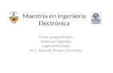 Maestría en Ingeniería Electrónica Curso propedéutico Sistemas Digitales Lógica Mezclada M.C. Ricardo Álvarez González.
