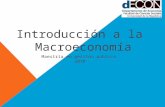 Introducción a la Macroeconomía Maestría en gestión pública. 2010.
