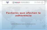 Factores que afectan la adherencia USAID| Proyecto Capacity Centroamérica.
