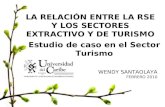 LA RELACIÓN ENTRE LA RSE Y LOS SECTORES EXTRACTIVO Y DE TURISMO WENDY SANTAOLAYA FEBRERO 2010 Estudio de caso en el Sector Turismo.