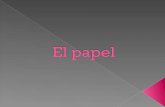 El papel es un hoja delgada hecha con fibras de celulosa, sobrepuestas y prensadas, que se usa principalmente para escribir y como material de embalaje.