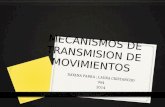 MECANISMOS DE TRANSMISION DE MOVIMIENTOS DAYANA PARRA ; LAURA CRISTANCHO 904 2014.
