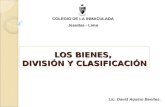 LOS BIENES, DIVISIÓN Y CLASIFICACIÓN COLEGIO DE LA INMACULADA Jesuitas - Lima Lic. David Aquino Benites.