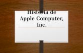 Historia de Apple Computer, Inc.. AGENDA CAPITULO 1 CAPITULO 2 CAPITULO 3.