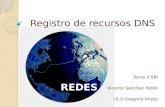 Registro de recursos DNS Tema 3 SRI Vicente Sánchez Patón I.E.S Gregorio Prieto.