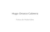 Hugo Orozco Cabrera Fotos de Materiales. Metal ferroso El mango de la segueta casera: Es un material ferroso ya que es de metal rígido, con alto contenido.