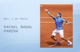 Nro. 1 en Tenis. Nació el 3 de junio de 1986 en Manacor, Mallorga (España), desde temprana edad sobresalió en el tenis de la mano de su tío Toni Nadal.