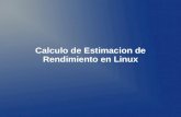 Calculo de Estimacion de Rendimiento en Linux. Consigna Se quiere estimar el incremento de rendimiento que supone utilizar el disco duro frente al disco.