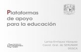 P lataformas de apoyo para la educación Larisa Enríquez Vázquez Coord. Gral. de SERUNAM DGSCA.
