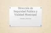 Dirección de Seguridad Publica y Vialidad Municipal Tramites y Servicios.