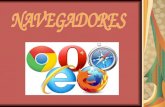 Los navegadores: Programas que permiten visualizar los contenidos de las páginas Web en Internet. También se conocen con el nombre de browser.