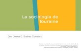 Dra. Juana E. Suárez Conejero La sociología de Touraine Parte de los textos de esta presentación han sido tomados del artículo “En la búsqueda de actores.