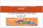 DISEÑA EL CAMBIO 2013-2014 JARDIN DE NIÑOS “PROFR. CARLOS HANK GLEZ” “CONTAMINACION DEL SUELO”