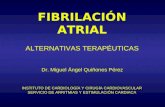 FIBRILACIÓN ATRIAL ALTERNATIVAS TERAPÉUTICAS INSTITUTO DE CARDIOLOGÍA Y CIRUGÍA CARDIOVASCULAR SERVICIO DE ARRITMIAS Y ESTIMULACIÓN CARDIACA Dr. Miguel.