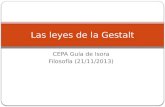 CEPA Guía de Isora Filosofía (21/11/2013) Las leyes de la Gestalt.